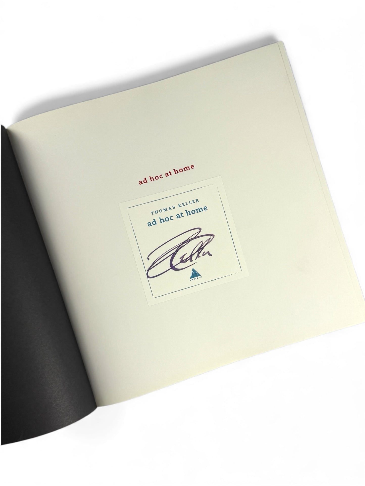 Signed - Thomas Keller - Ad Hoc at Home