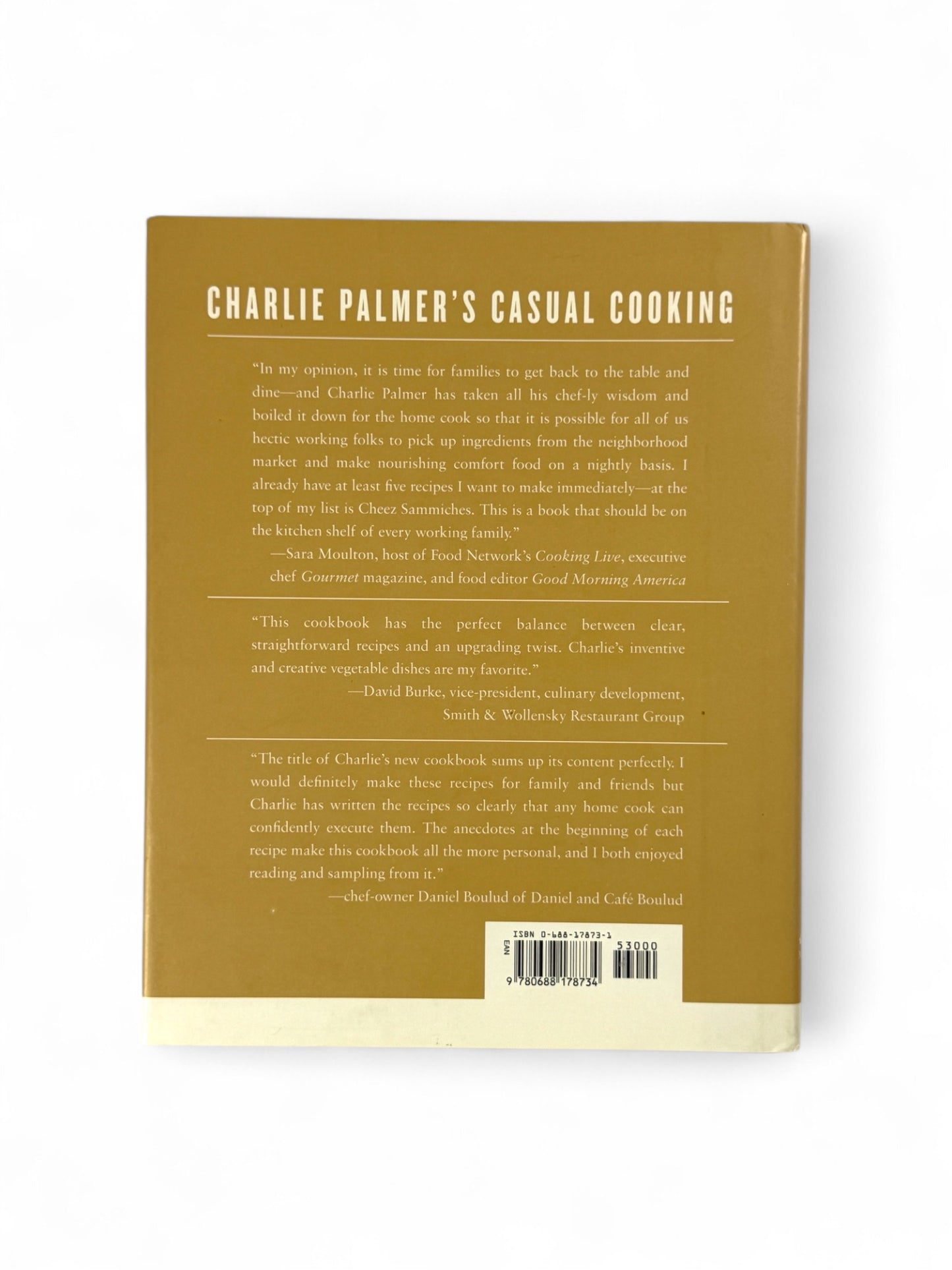 Signed - Charlie Palmer's Casual Cooking - First Edition