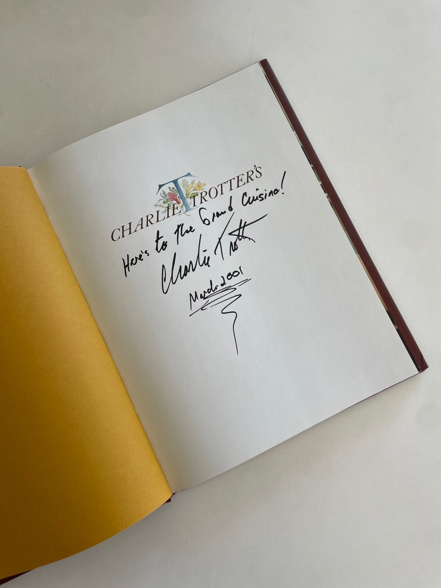Charlie Trotter's: A Pictorial Guide to the Famed Restaurant and Its Cuisine - Signed - TrueCooks