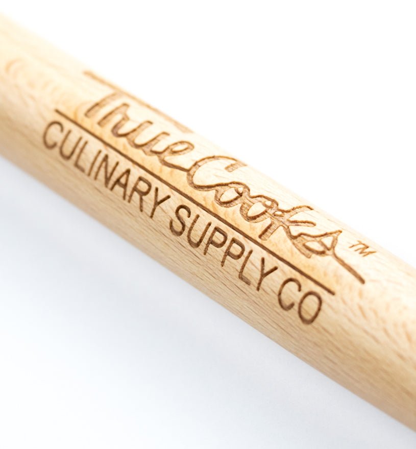 18" Teak Heavy Wood Spoon - TrueCooks
