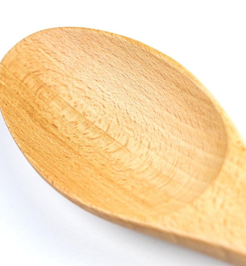 18" Teak Heavy Wood Spoon - TrueCooks