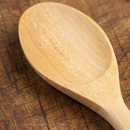 18" Teak Heavy Wood Spoon