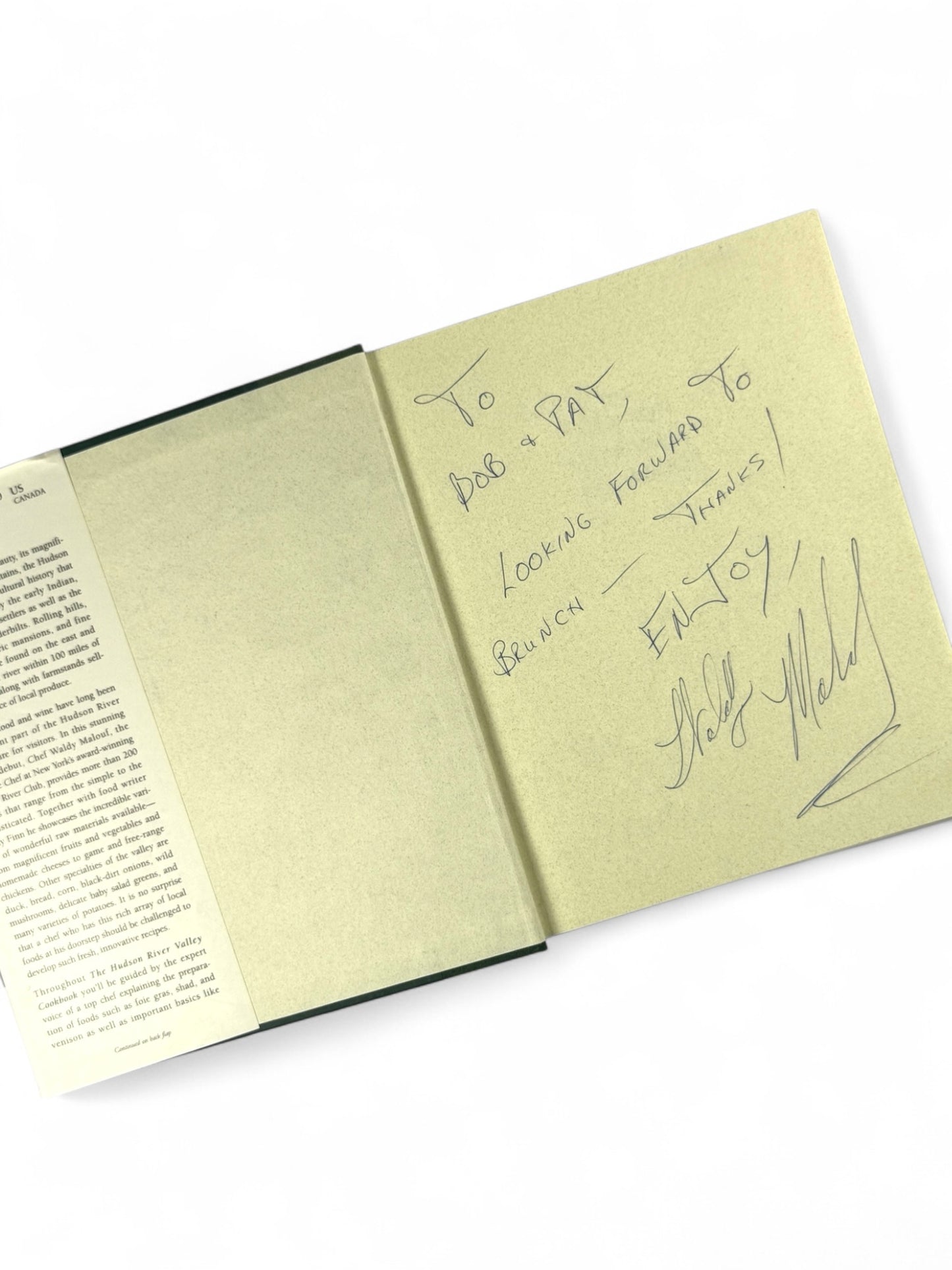Inscribed - Waldy Malouf - The Hudson River Valley Cookbook