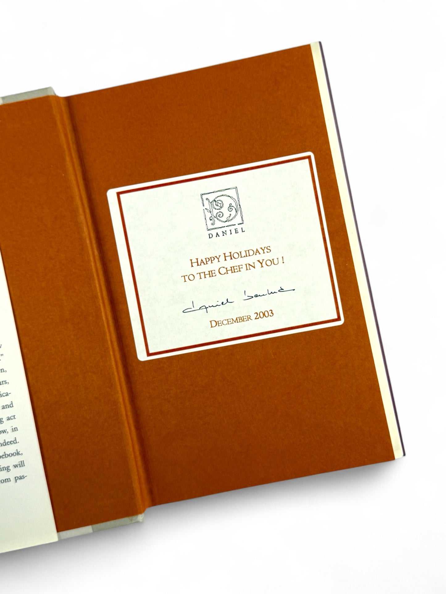 Signed - Daniel Boulud - Letters to a Young Chef