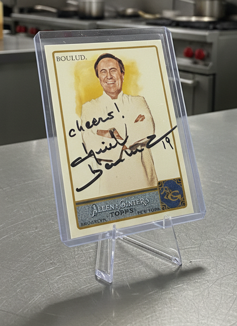 Signed - 2011 Topps Allen & Ginter Daniel Boulud Baseball Card