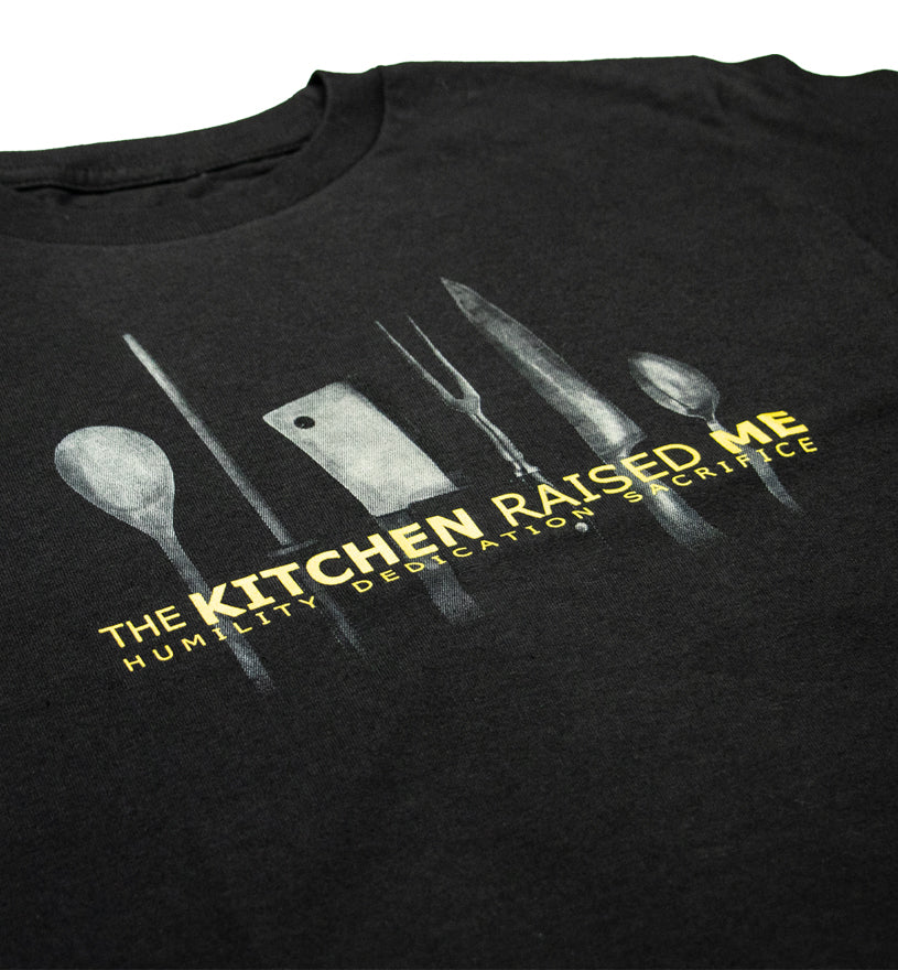 The Kitchen Raised Me Tee black close up