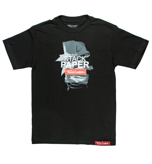Stack Paper  Tee black