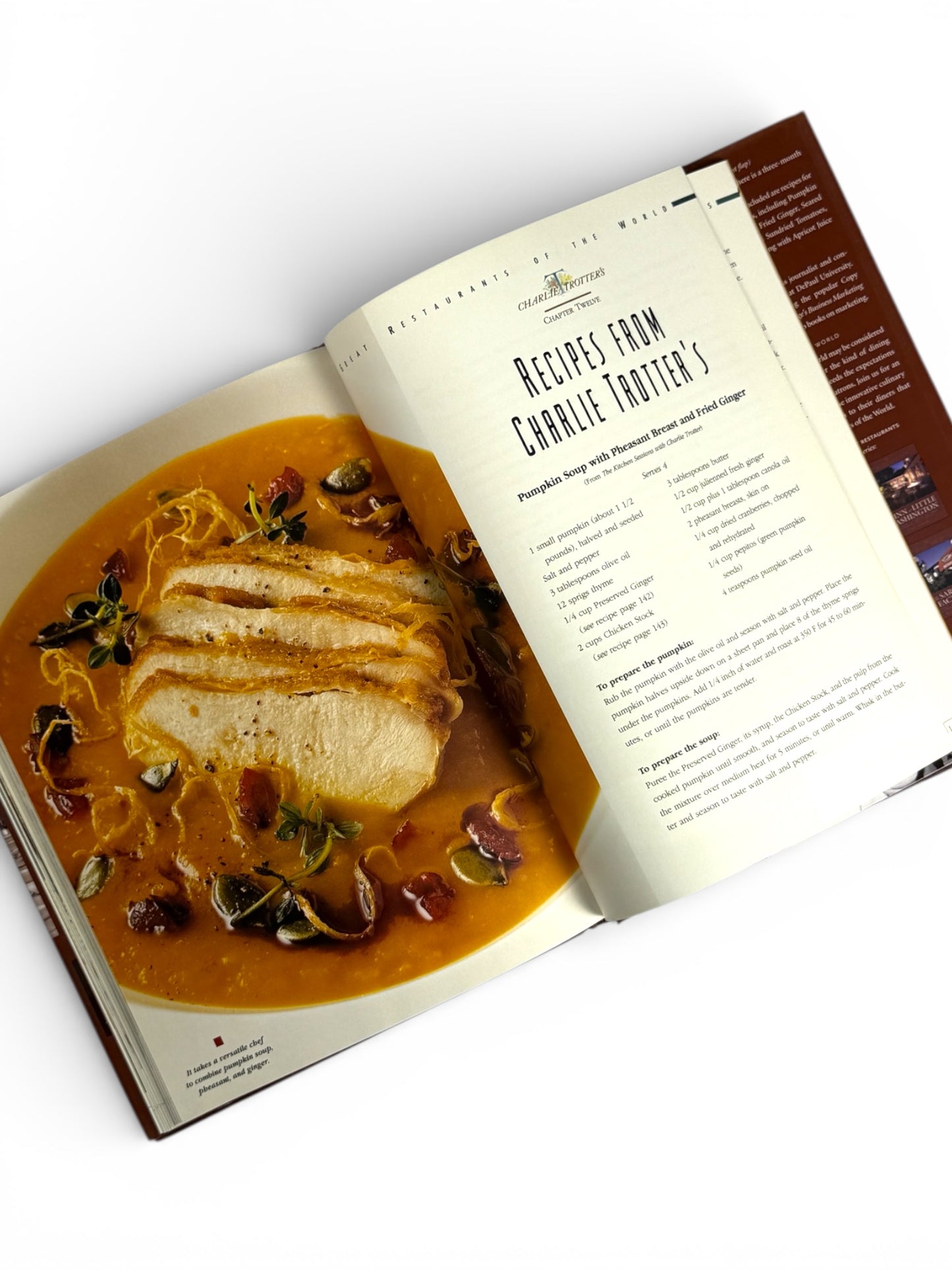 Signed - Charlie Trotter - Charlie Trotter's: A Pictoral Guide to the Famed Restaurant by Ed Lawler