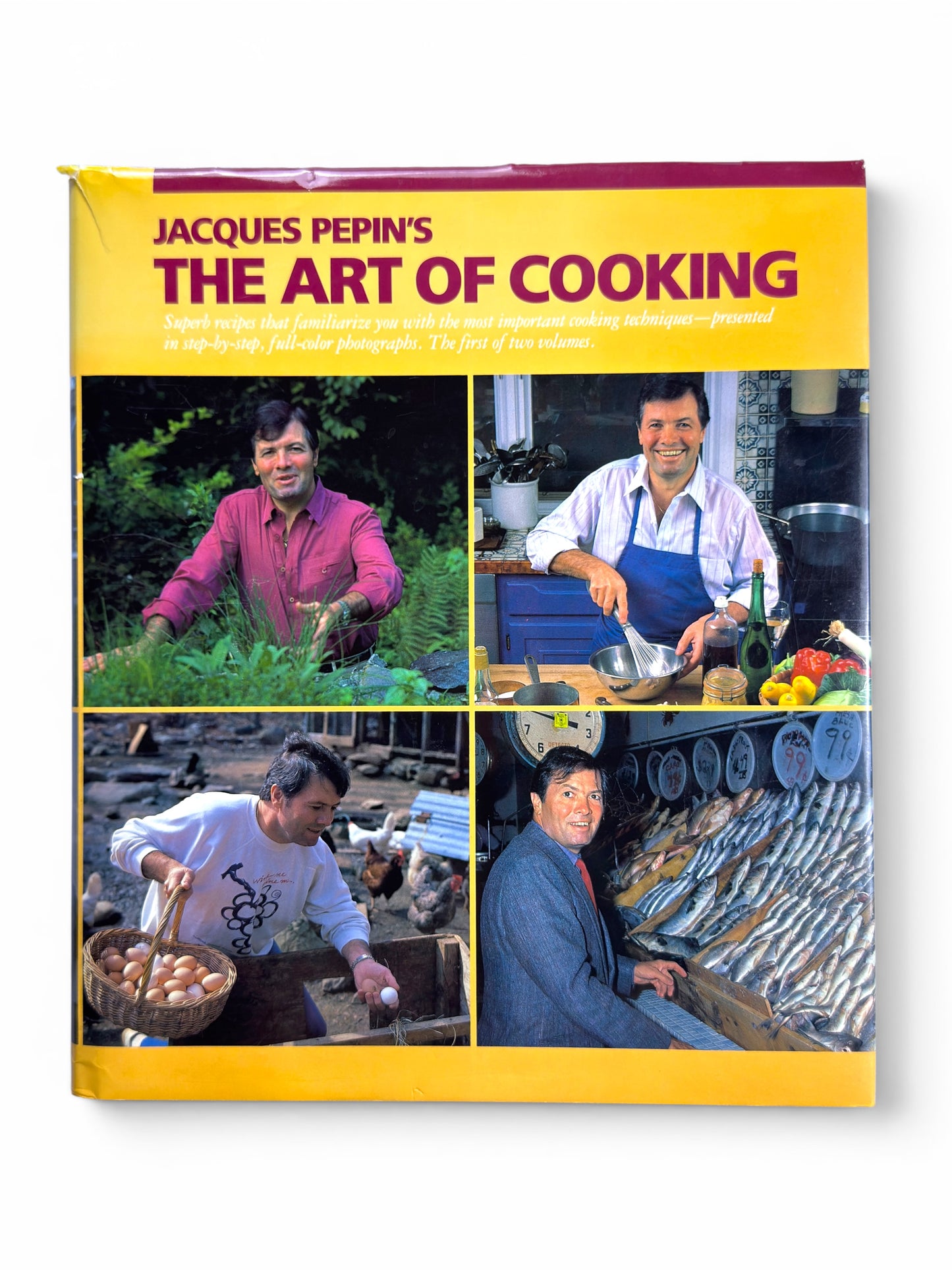 Jacques Pepin's The Art of Cooking 2 Volume First Edition Set - Vol. 1 Inscribed by Jacques Pepin