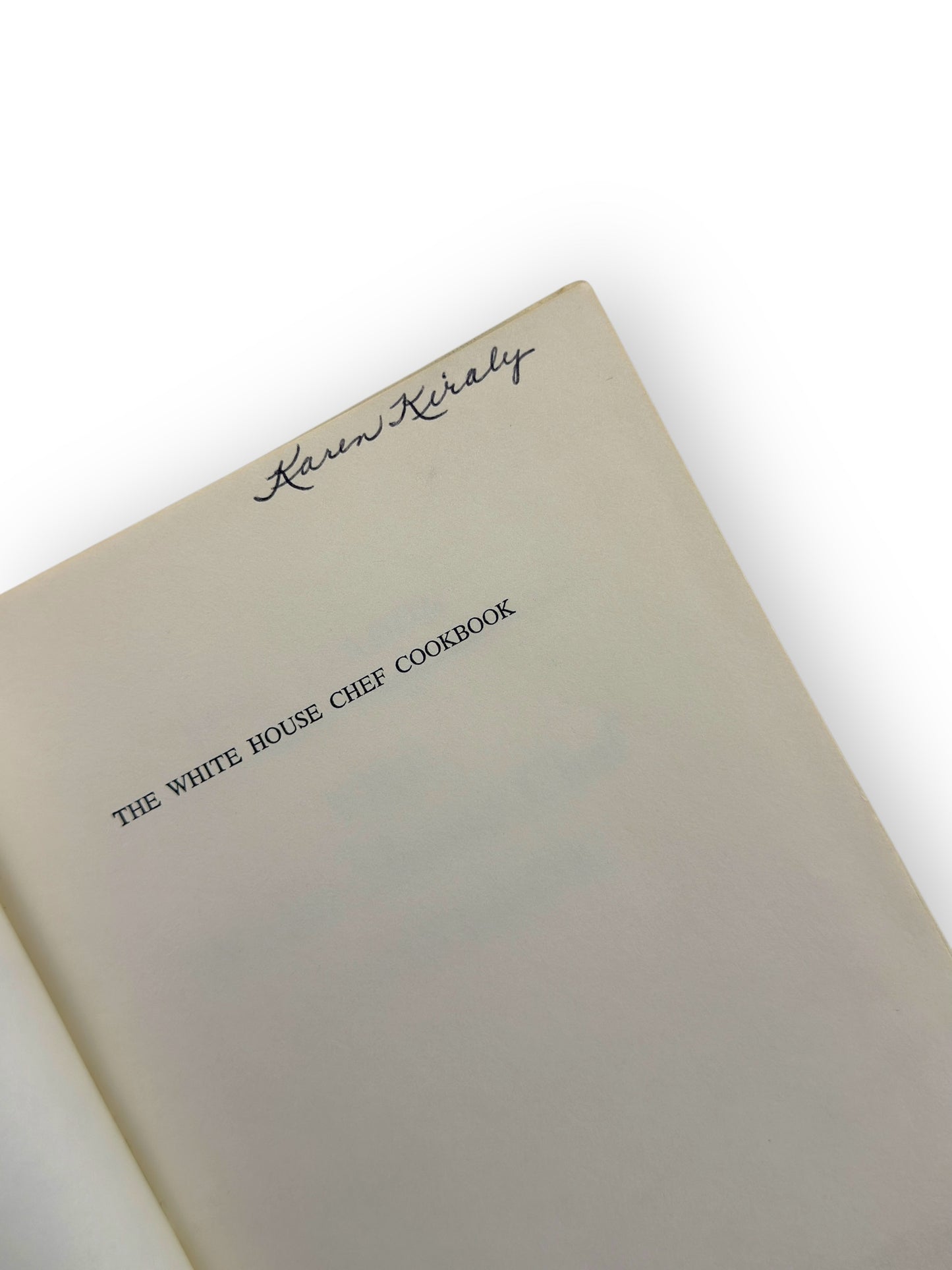 Signed - René Verdon - The White House Chef Cookbook