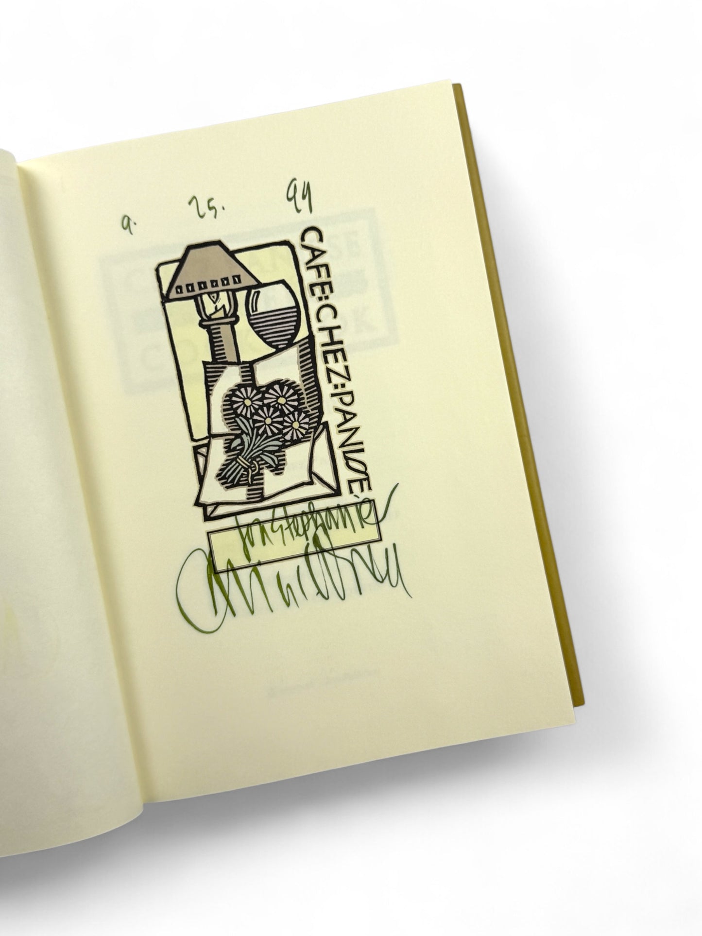 Signed- Inscribed - Alice Waters - Chez Panisse Café Cookbook