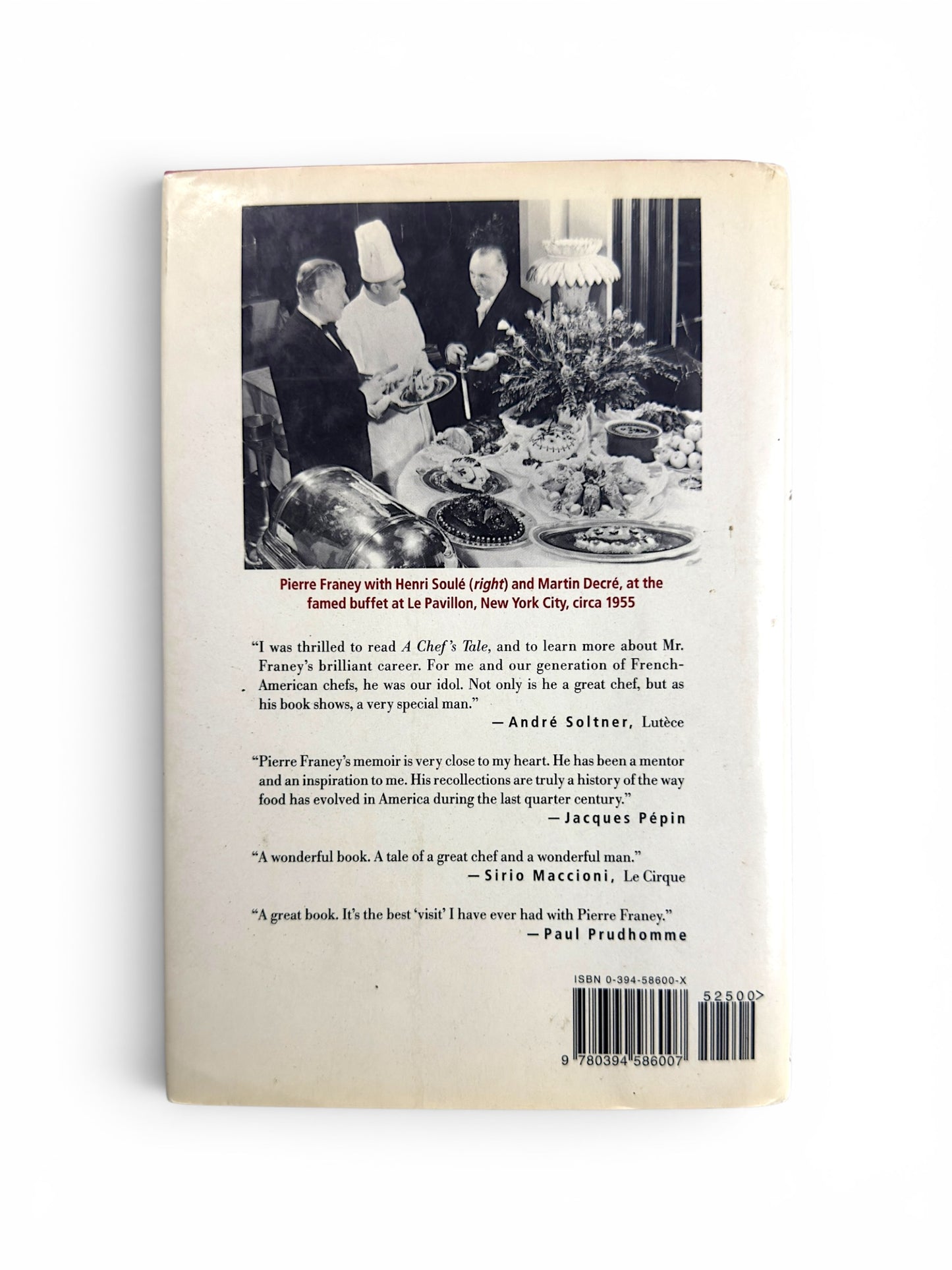 Inscribed - Pierre Franey - A Chef's Tale: A Memoir of Food, France and America - First Edition