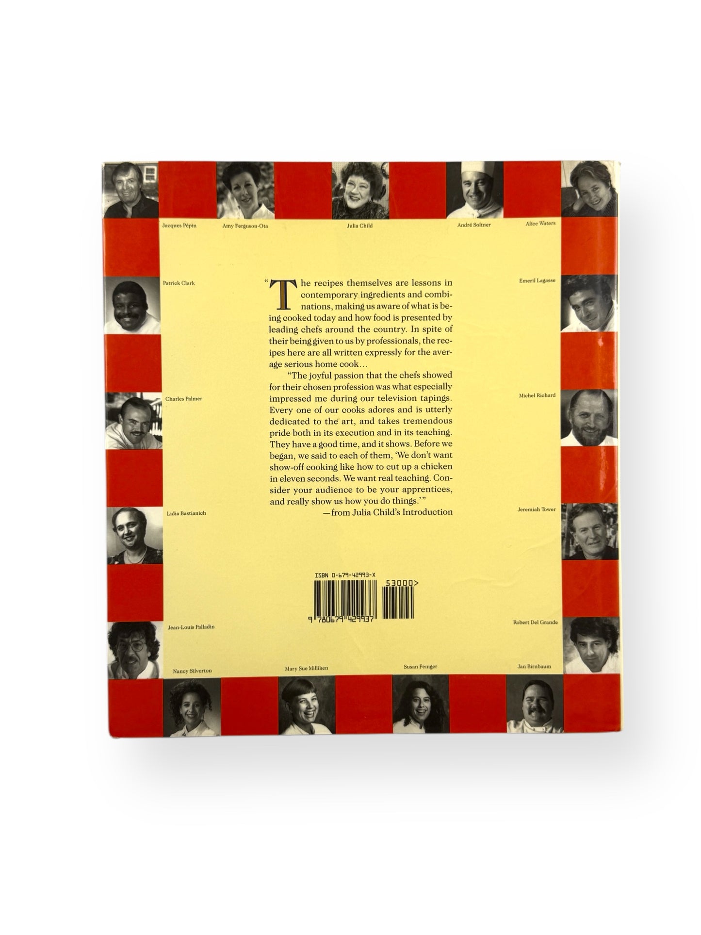 Inscribed - Jeremiah Tower - Cooking with Master Chefs by Julia Child