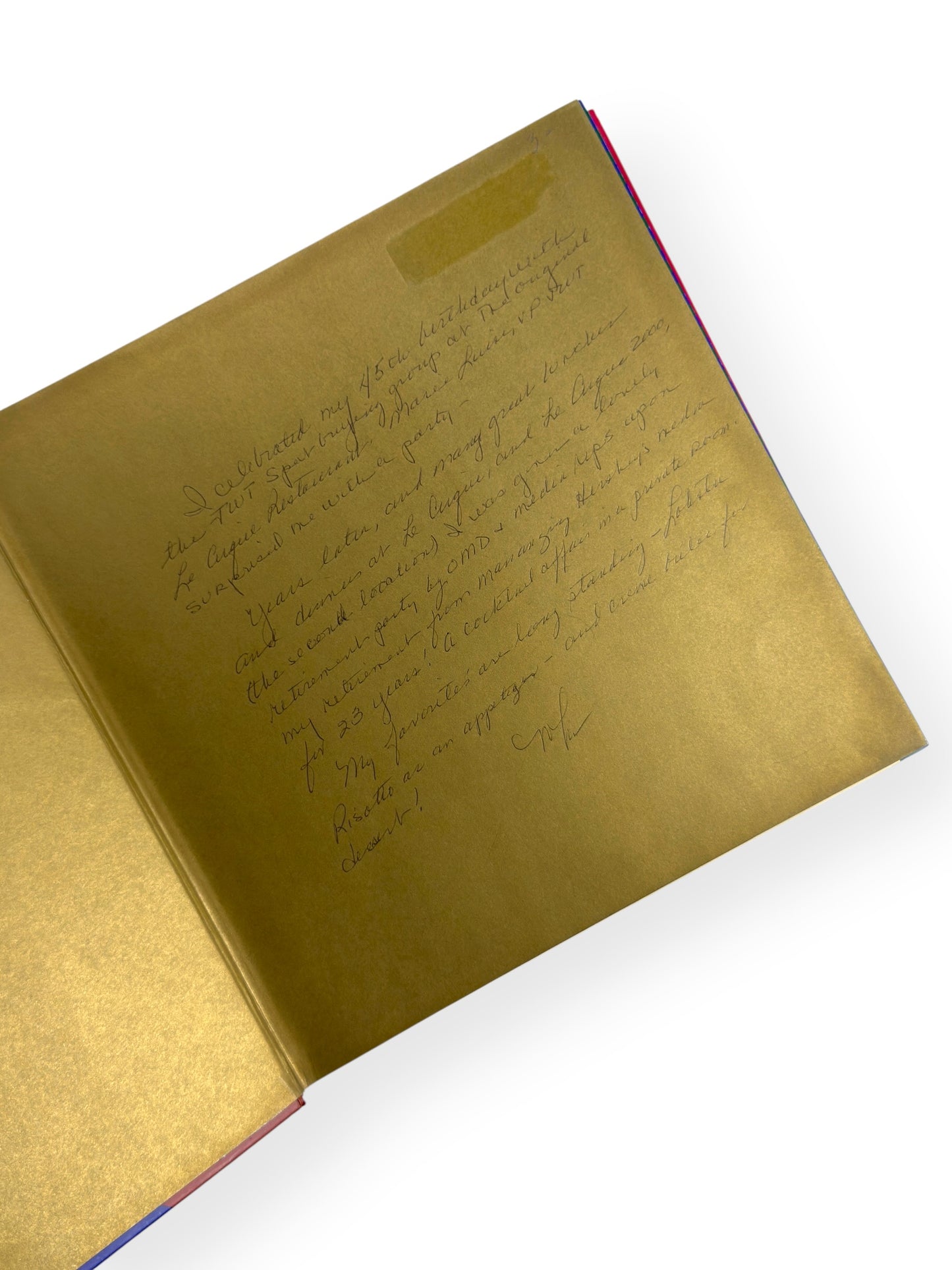 Signed - Sirio Maccioni - A Table at Le Cirque by Sirio Maccioni and Pamela Fiori - First Printing