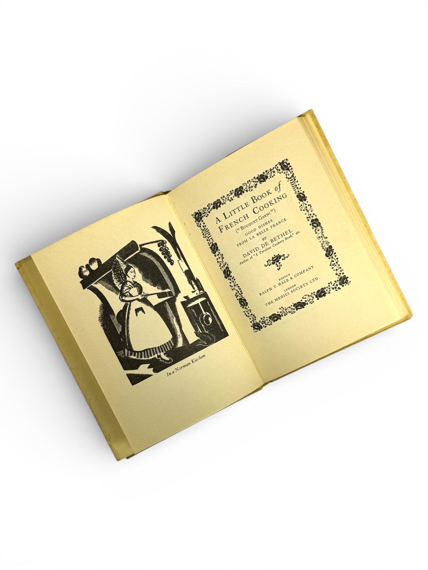 A Little Book of French Cooking 1945 by David De Bethel