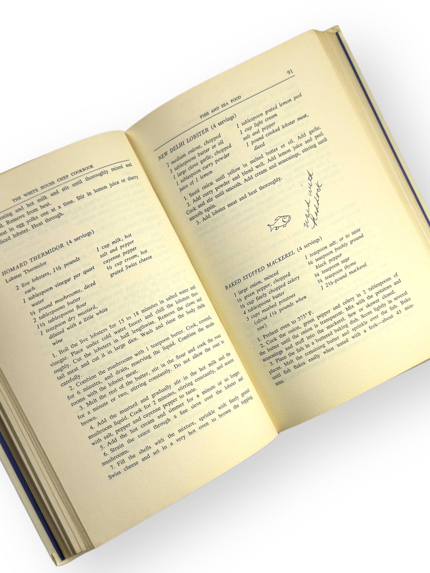 Signed - René Verdon - The White House Chef Cookbook