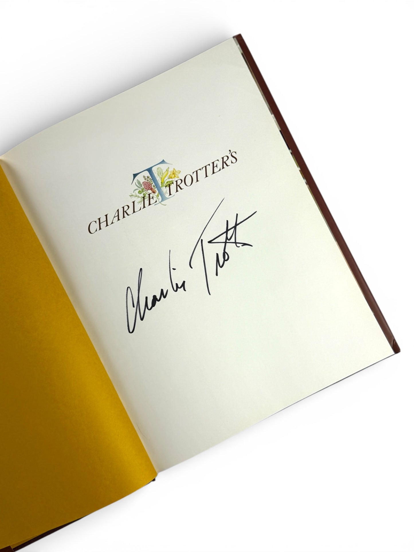 Signed - Charlie Trotter - Charlie Trotter's: A Pictoral Guide to the Famed Restaurant by Ed Lawler