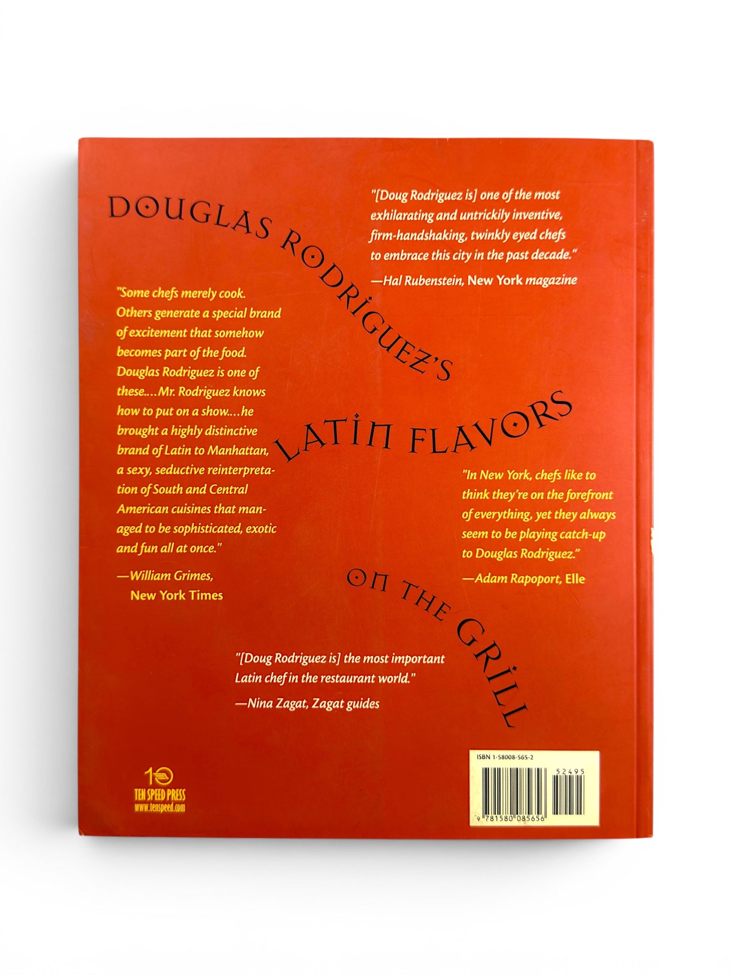 Latin Flavors on the Grill by Douglas Rodriguez - First Paperback Edition