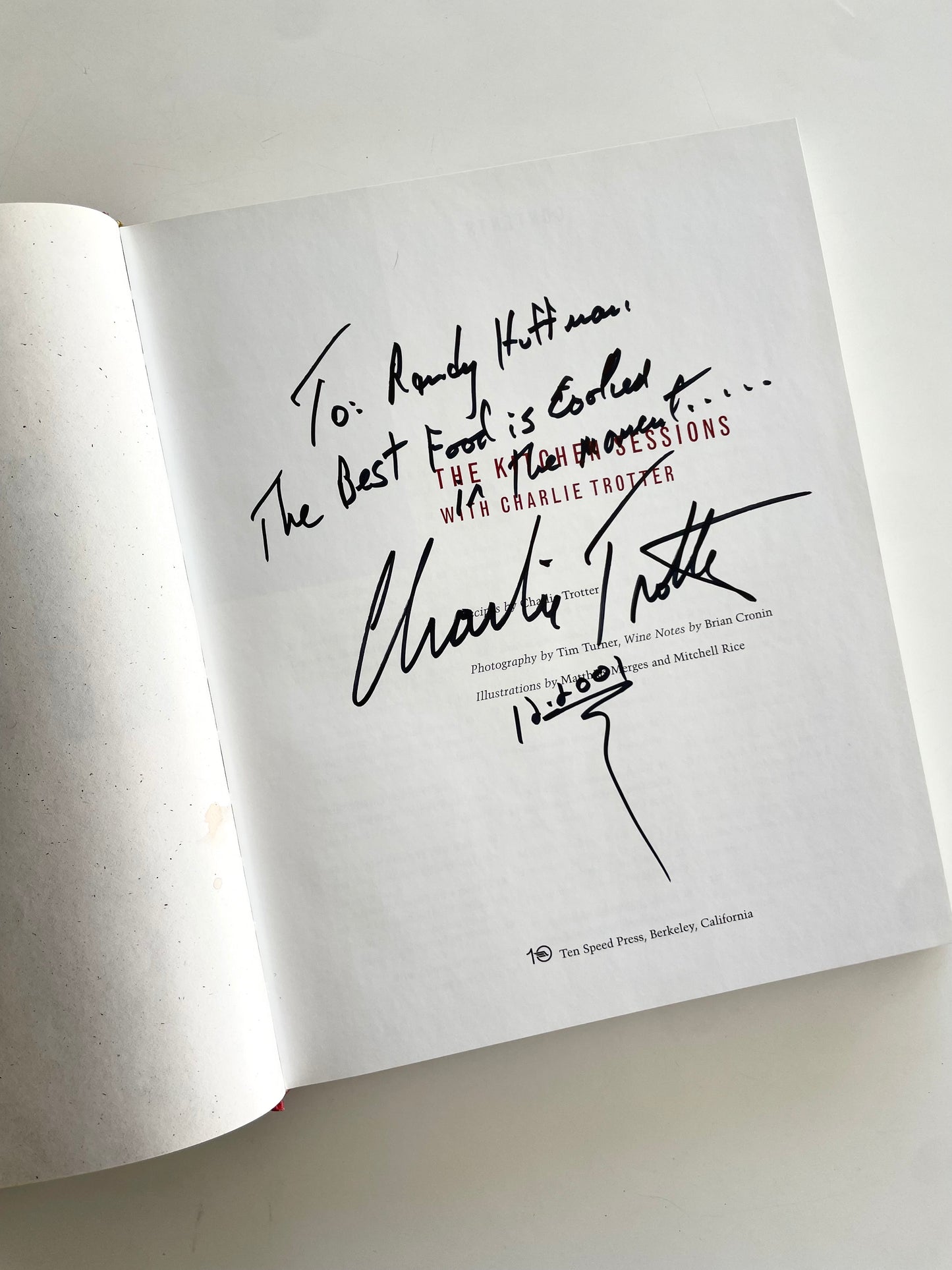 Signed - Charlie Trotter - The Kitchen Sessions With Charlie Trotter