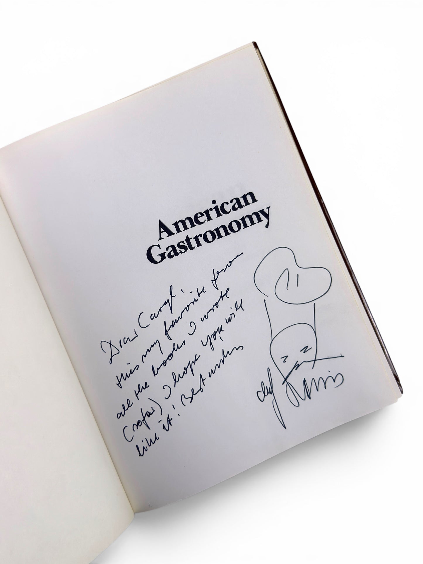Inscribed - Louis Szathmary - American Gastronomy