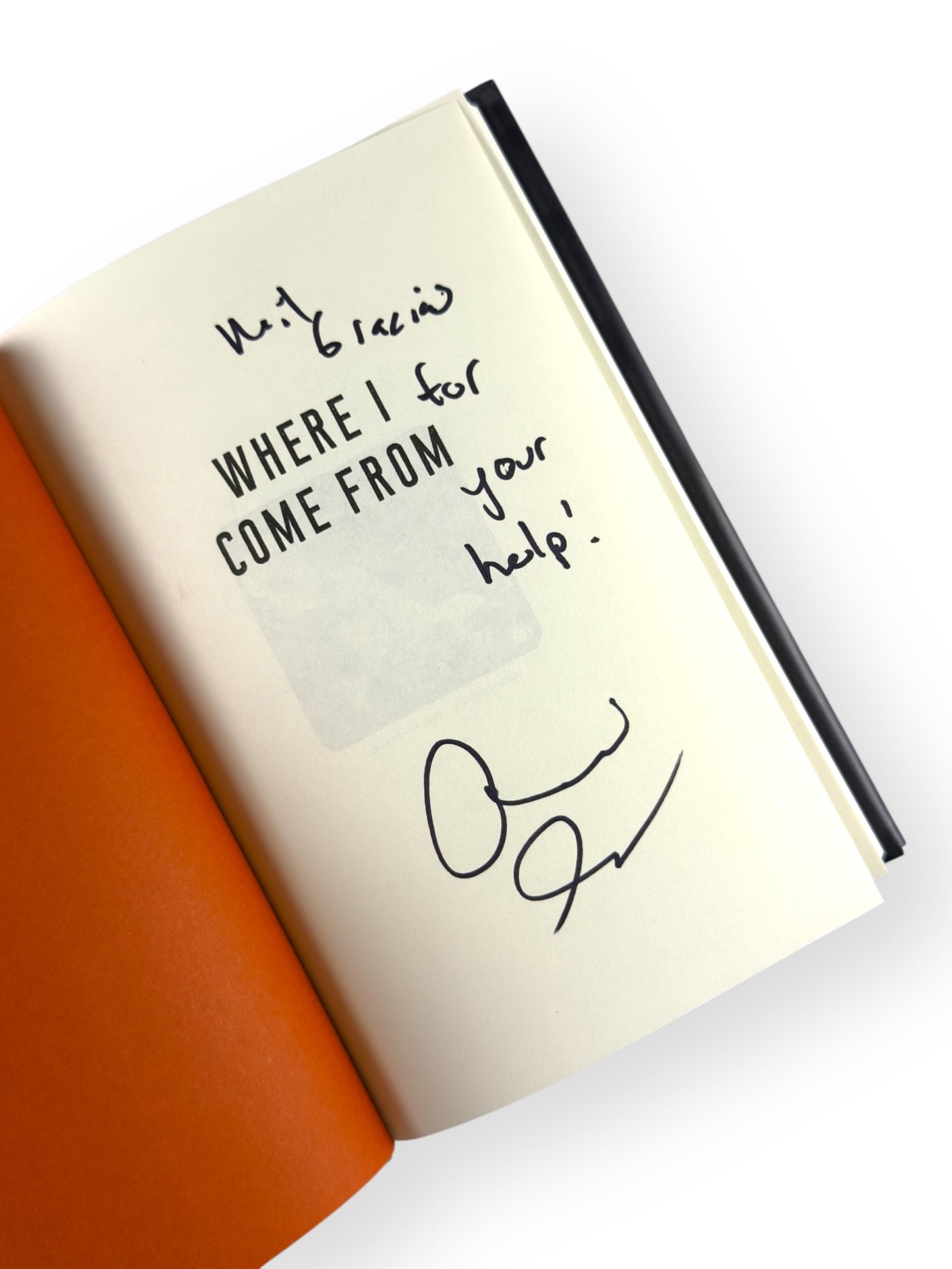 Inscribed - Aaron Sanchez - Where I Come From: Life Lessons from a Latino Chef