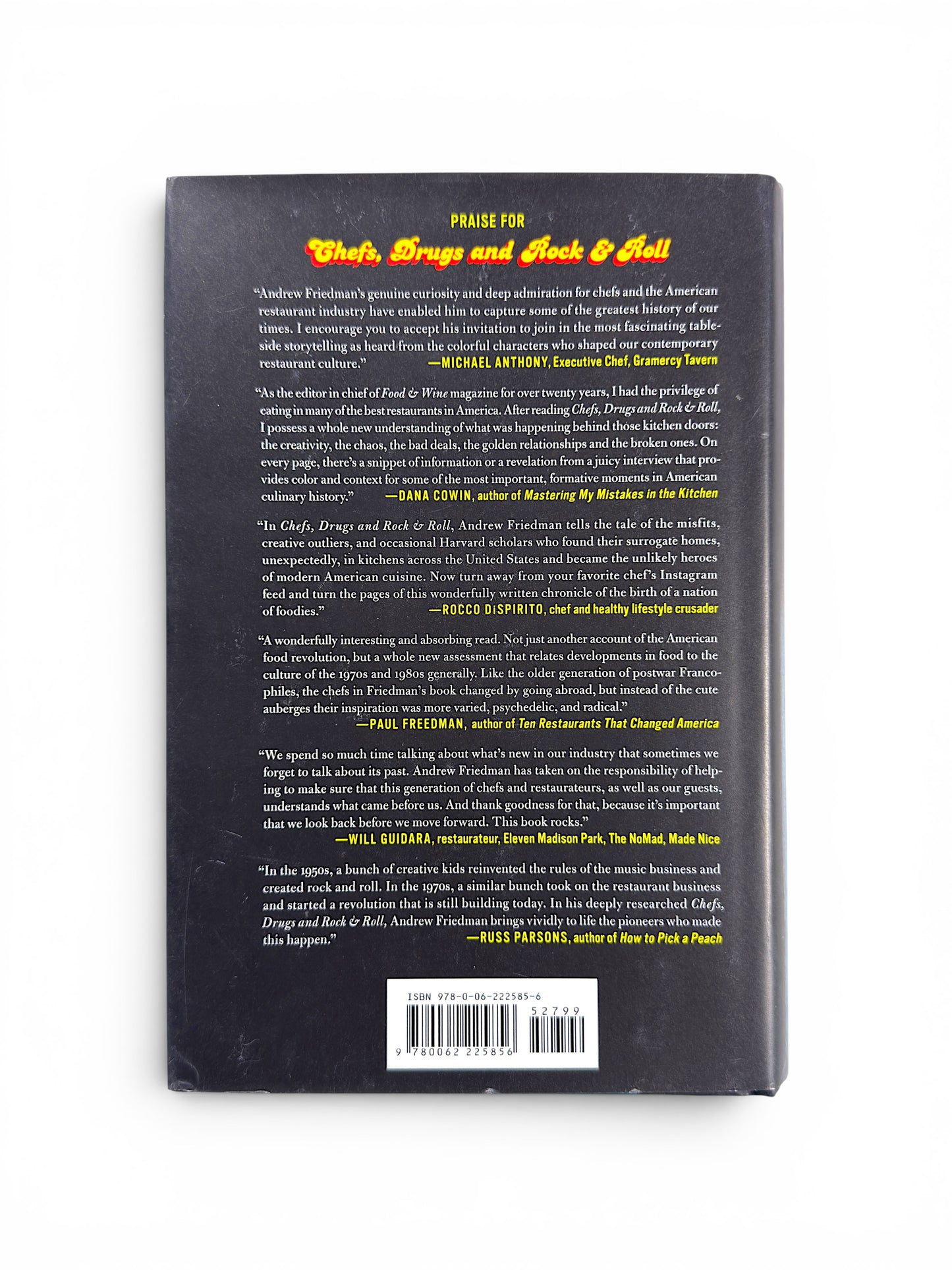 Signed 6 X - Chefs, Drugs and Rock & Roll by Andrew Friedman