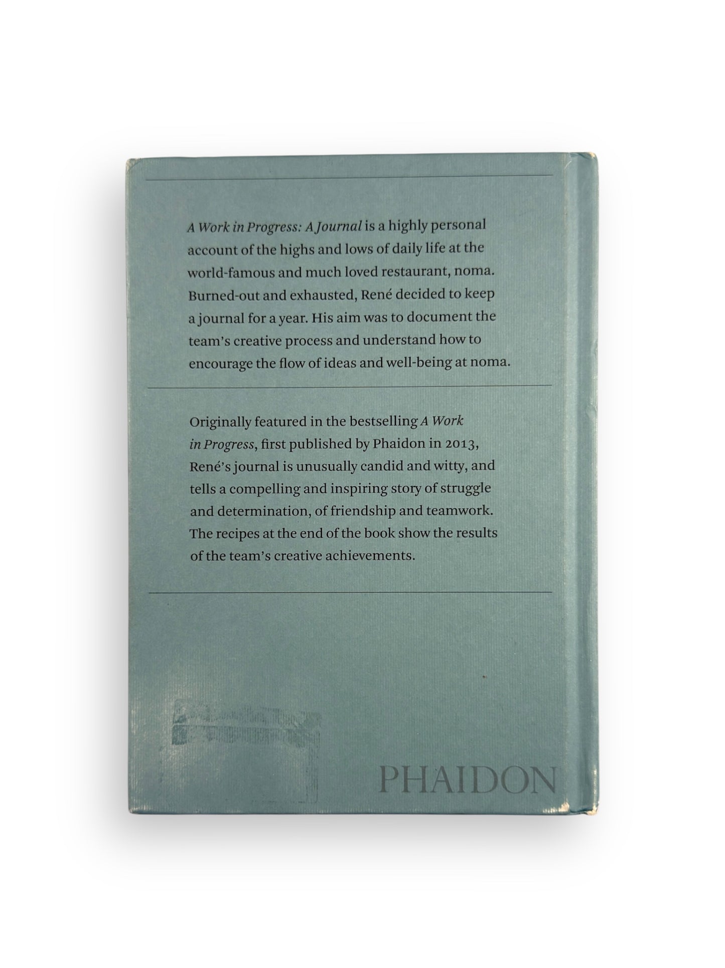 A Work in Progress: A Journal by René Redzepi