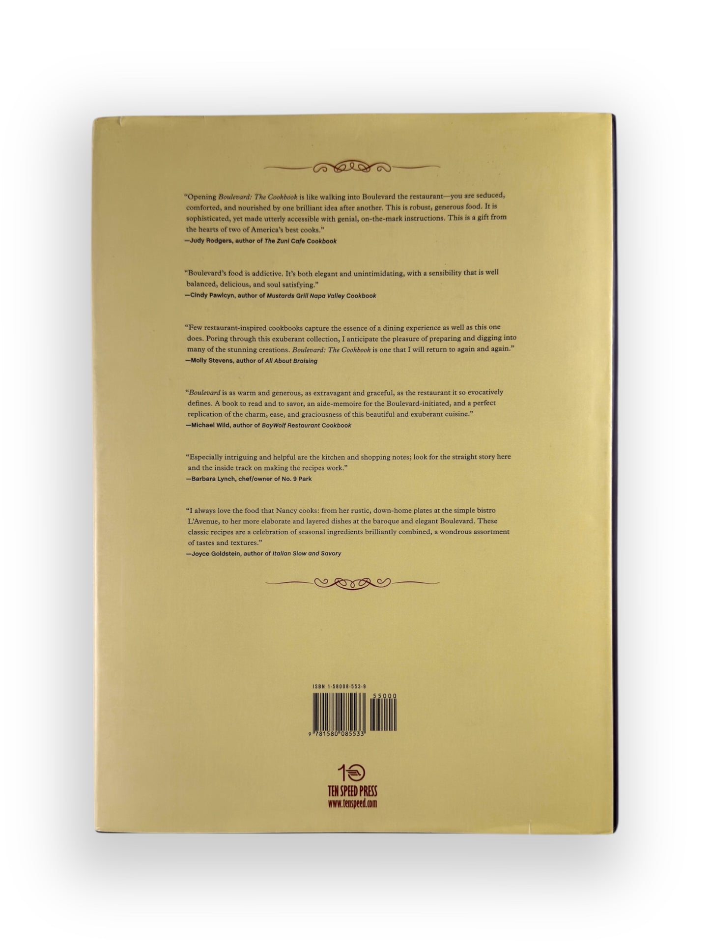 Signed x 2 - Nancy Oakes and Pamela Mazzela - Boulevard The Cookbook - First Printing