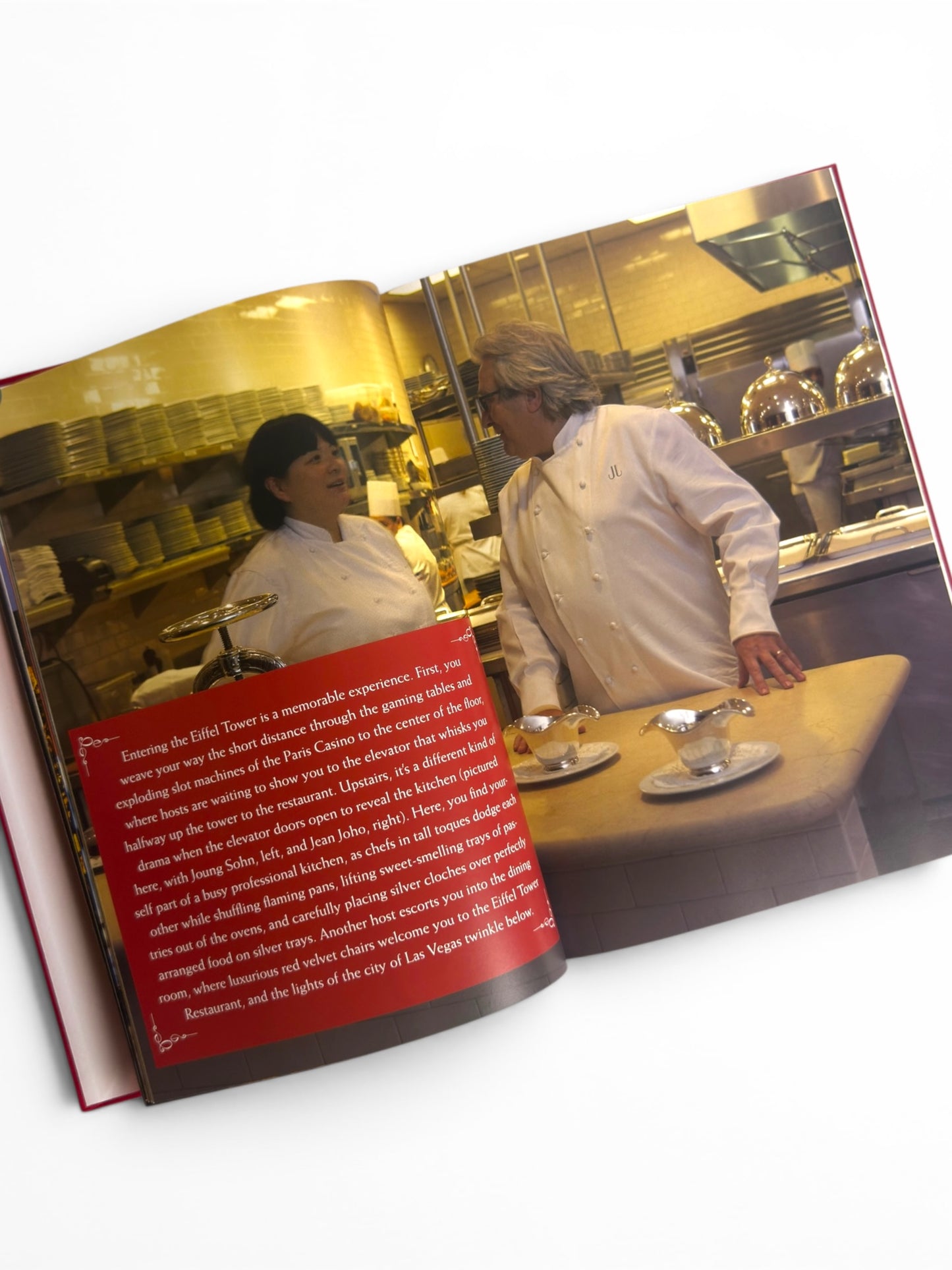 Inscribed - Jean Joho - The Eiffel Tower Restaurant Cookbook - First Edition