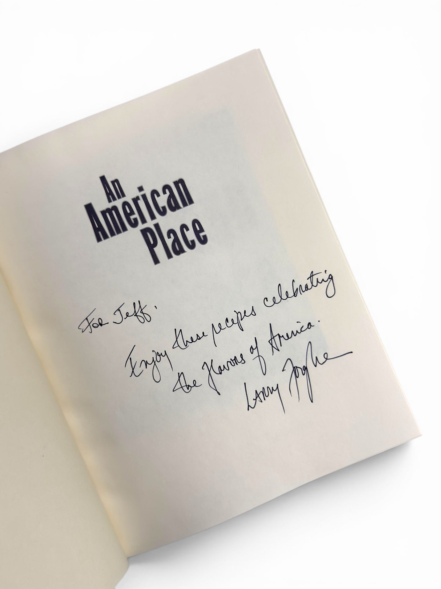 Inscribed - Larry Forgione - An American Place