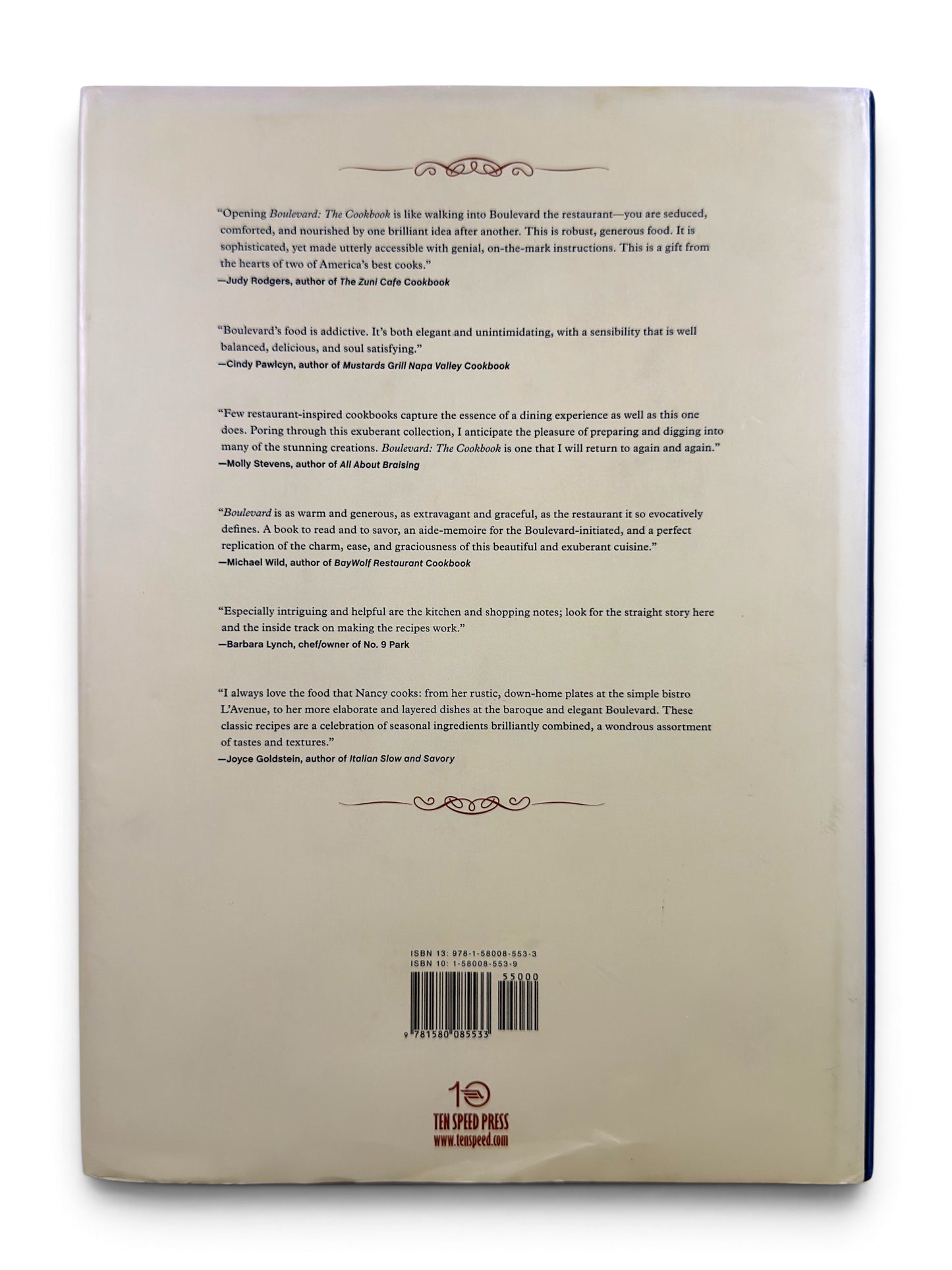 Inscribed x 2 - Nancy Oakes and Pamela Mazzela - Boulevard The Cookbook