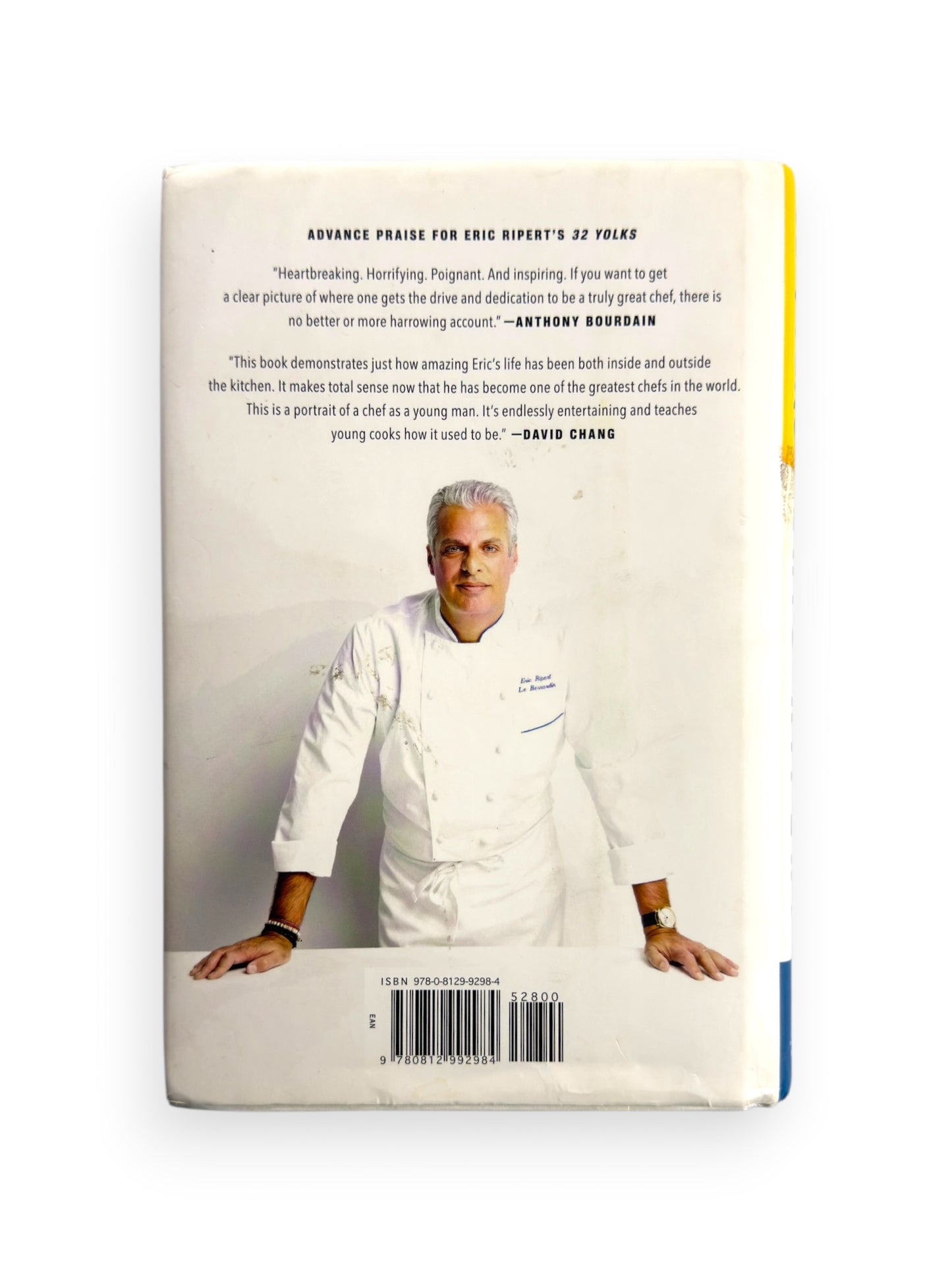 Inscribed - Eric Ripert - 32 Yolks - First Edition