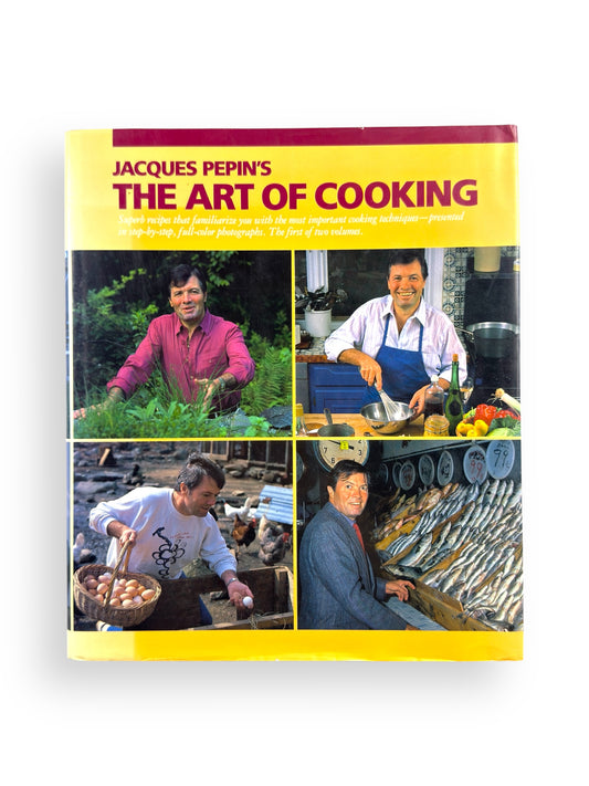 Signed - Jacques Pepin's The Art of Cooking - First Edition