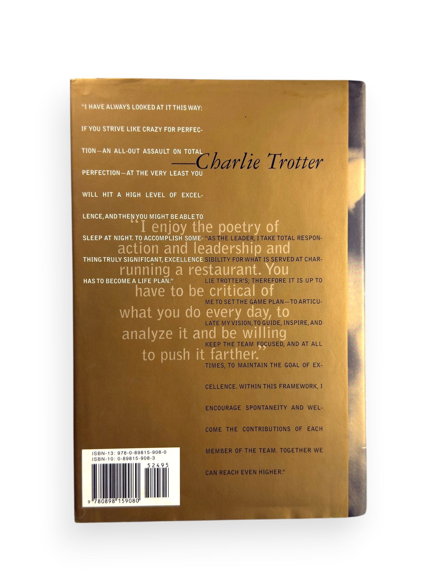 Signed - Charlie Trotter - Lessons in Excellence from Charlie Trotter by Paul Clarke