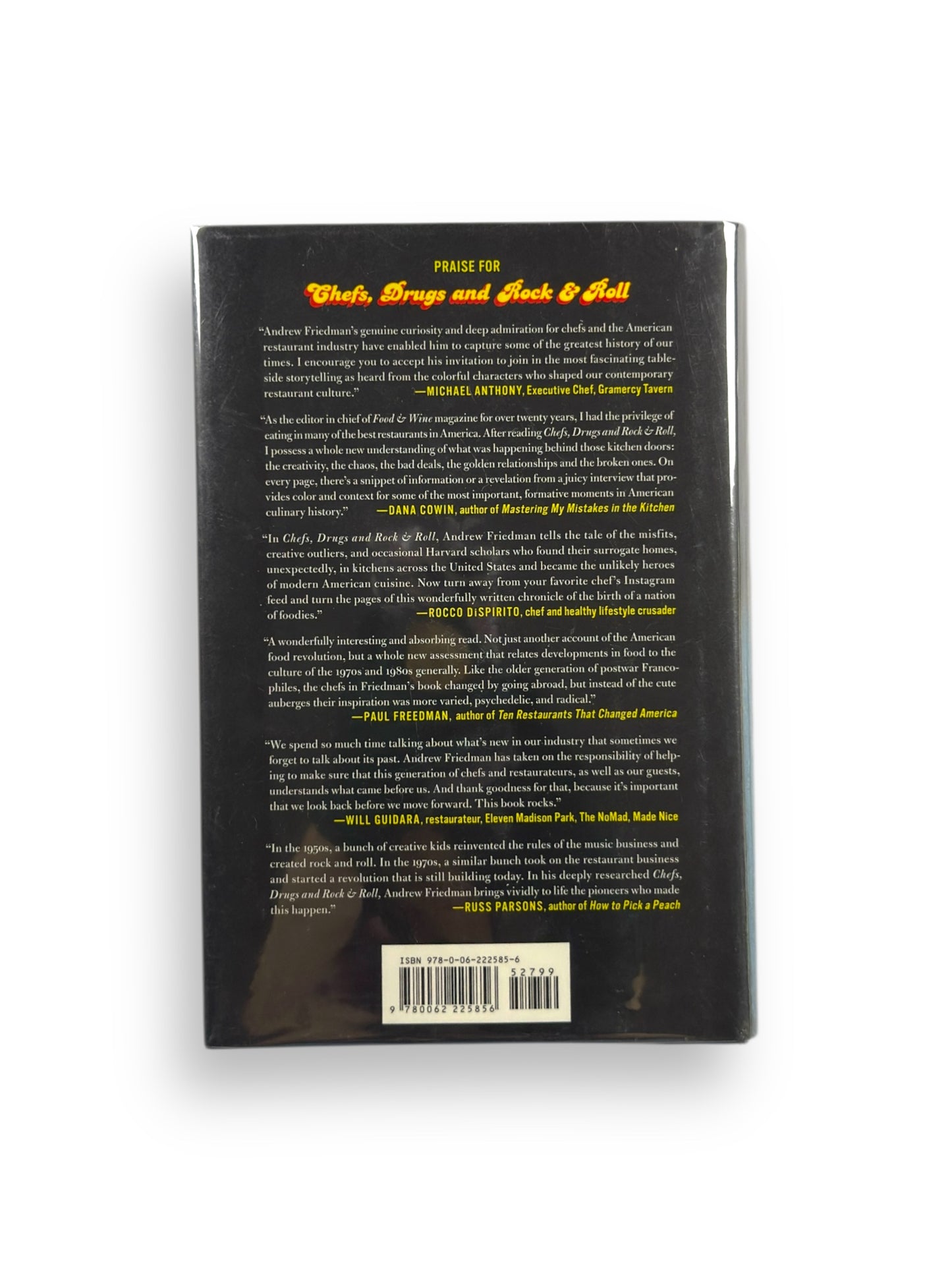 Signed 6 X - Chefs, Drugs and Rock & Roll by Andrew Friedman