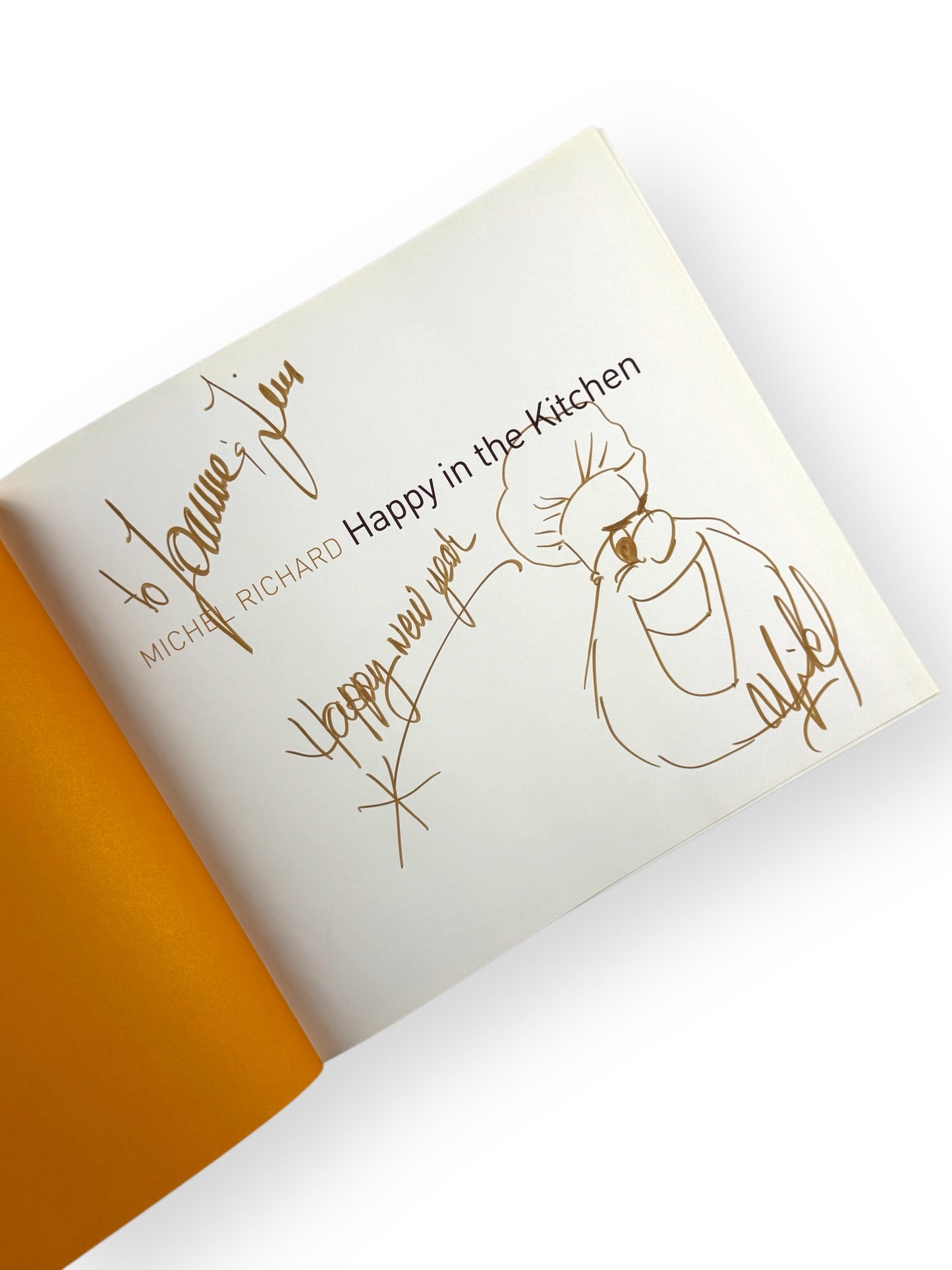 Inscribed with Drawing - Michel Richard - Happy in the Kitchen
