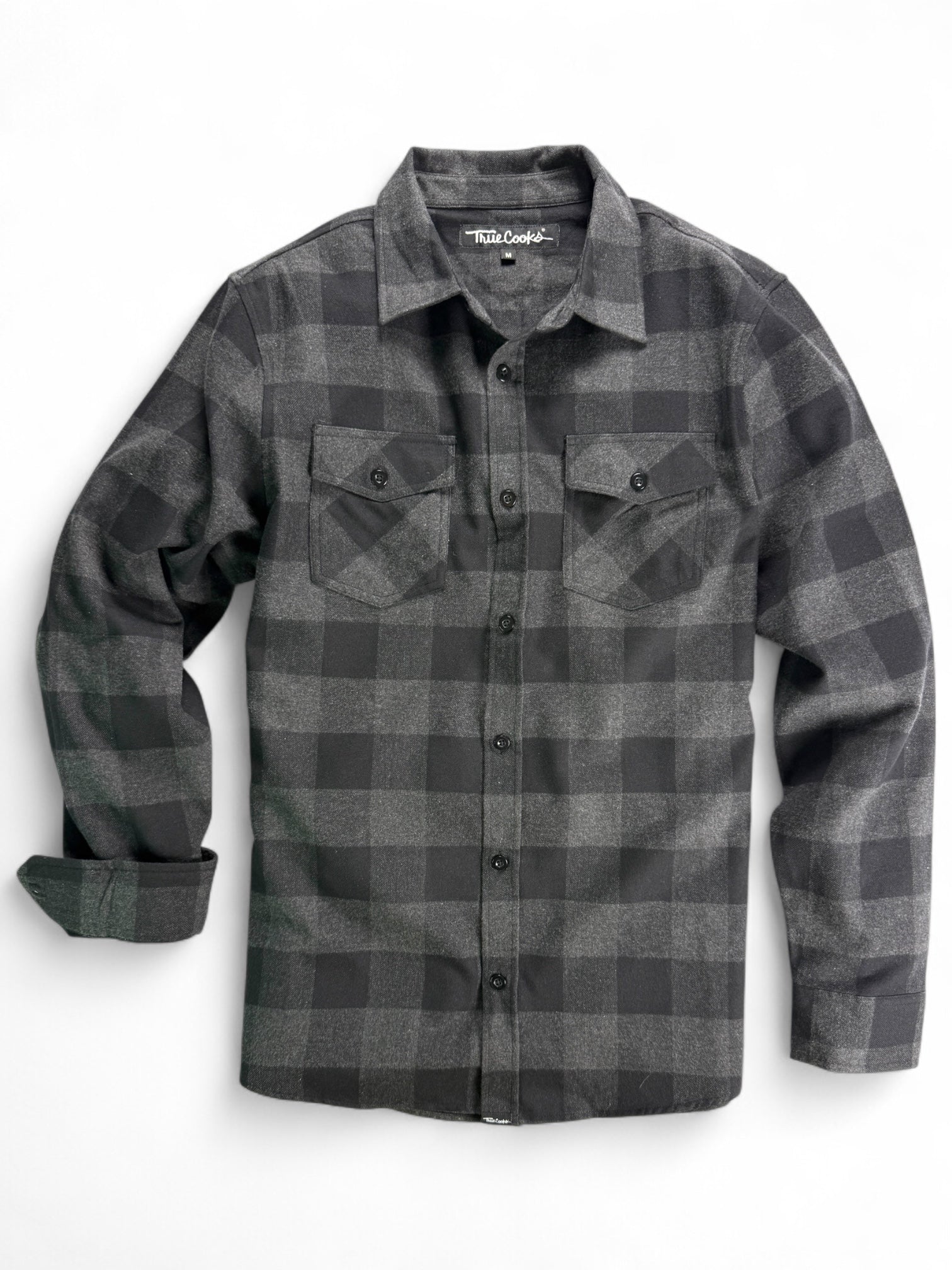 Lumberjack Flannel Charcoal Grey – TrueCooks
