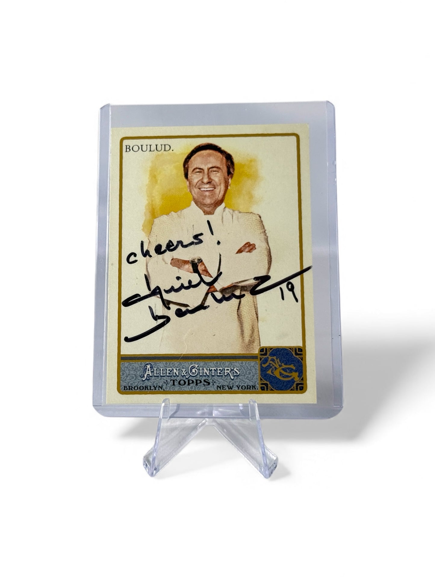 Signed - 2011 Topps Allen & Ginter Daniel Boulud Baseball Card