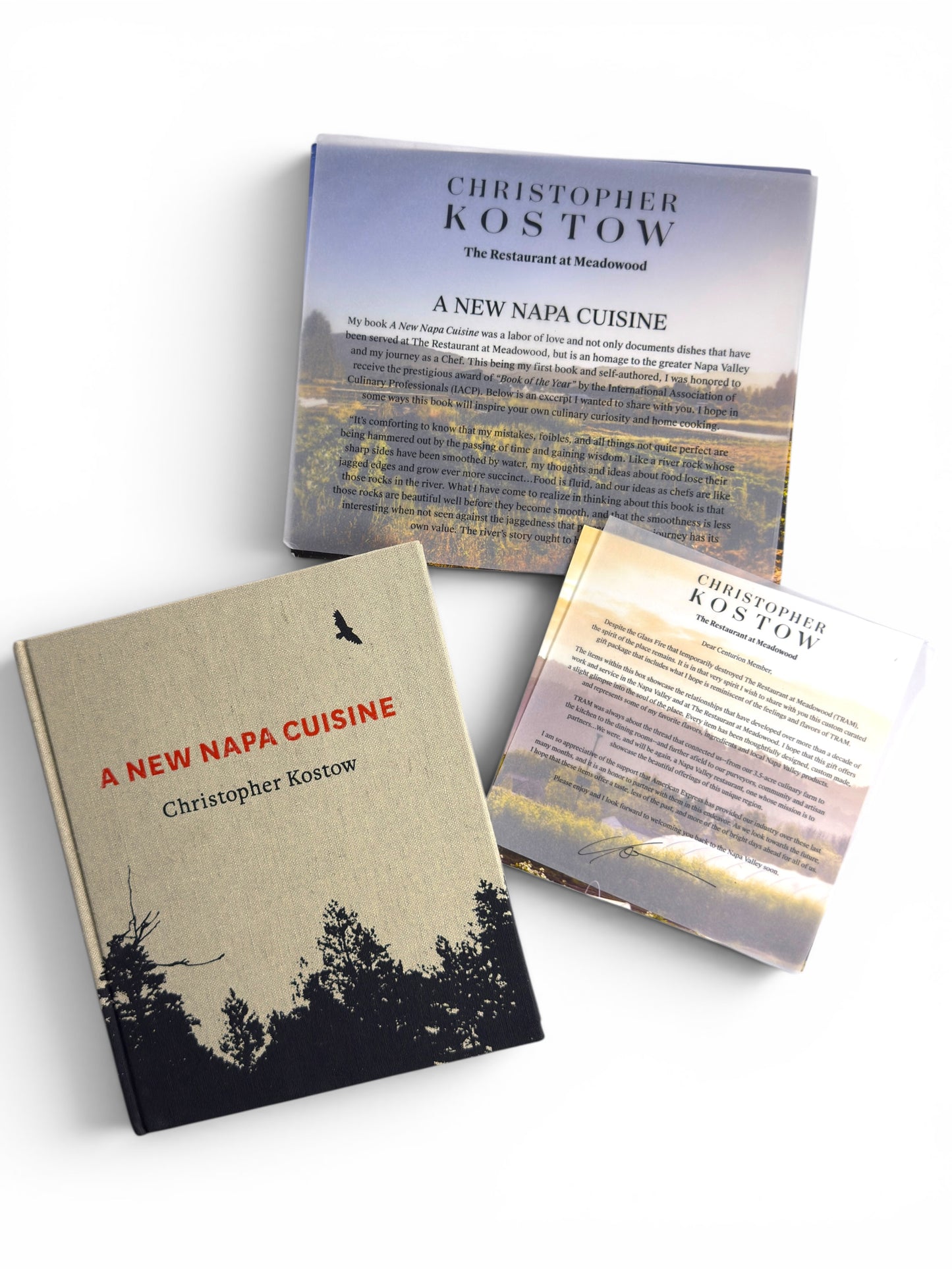 Signed - Christopher Kostow - A New Napa Cuisine - First Edition