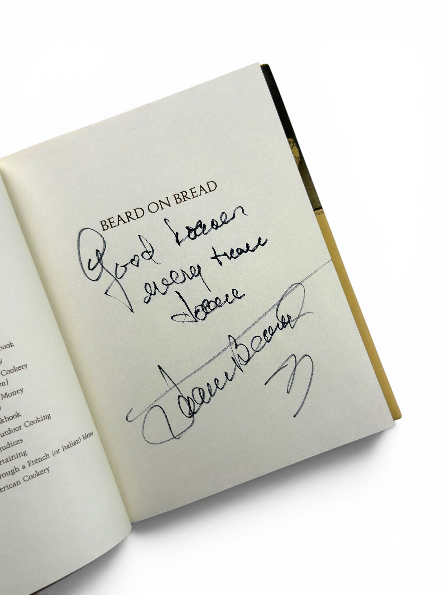 Signed - James Beard - Beard on Bread