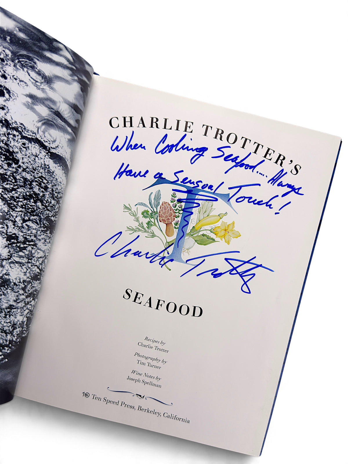 Signed - Charlie Trotters Seafood - First Printing