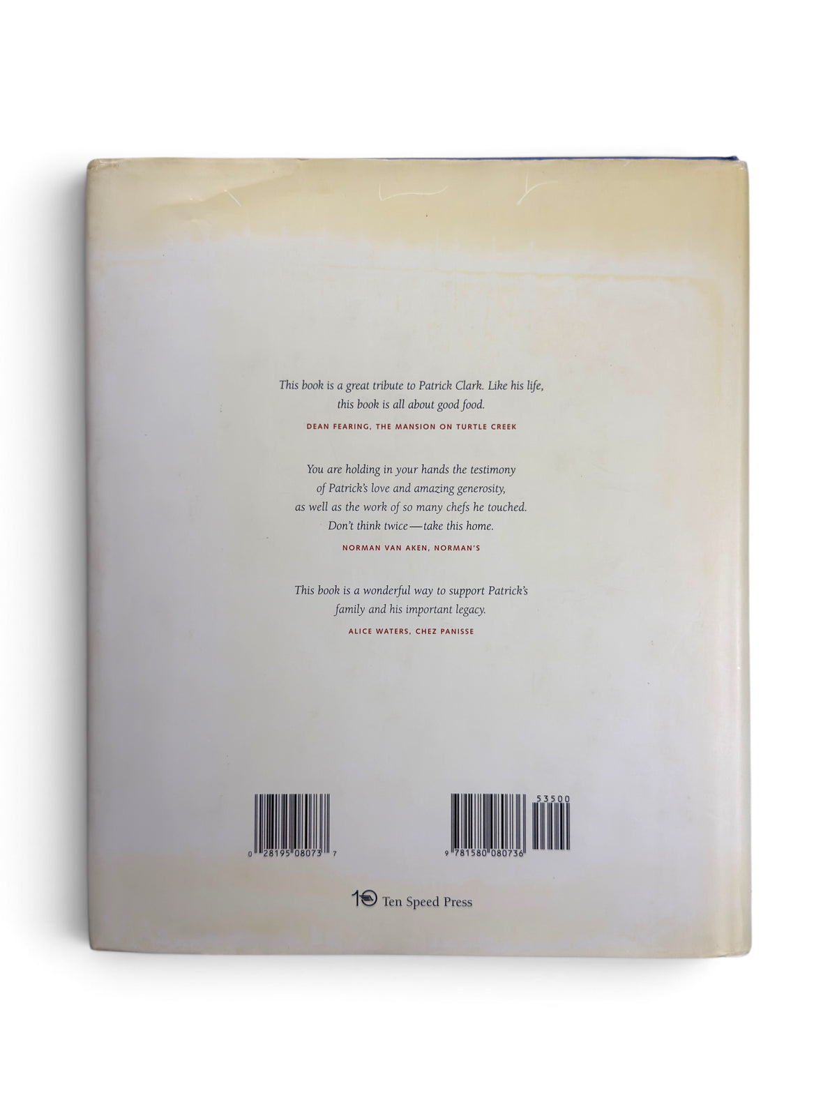 Cooking with Patrick Clark - First Printing