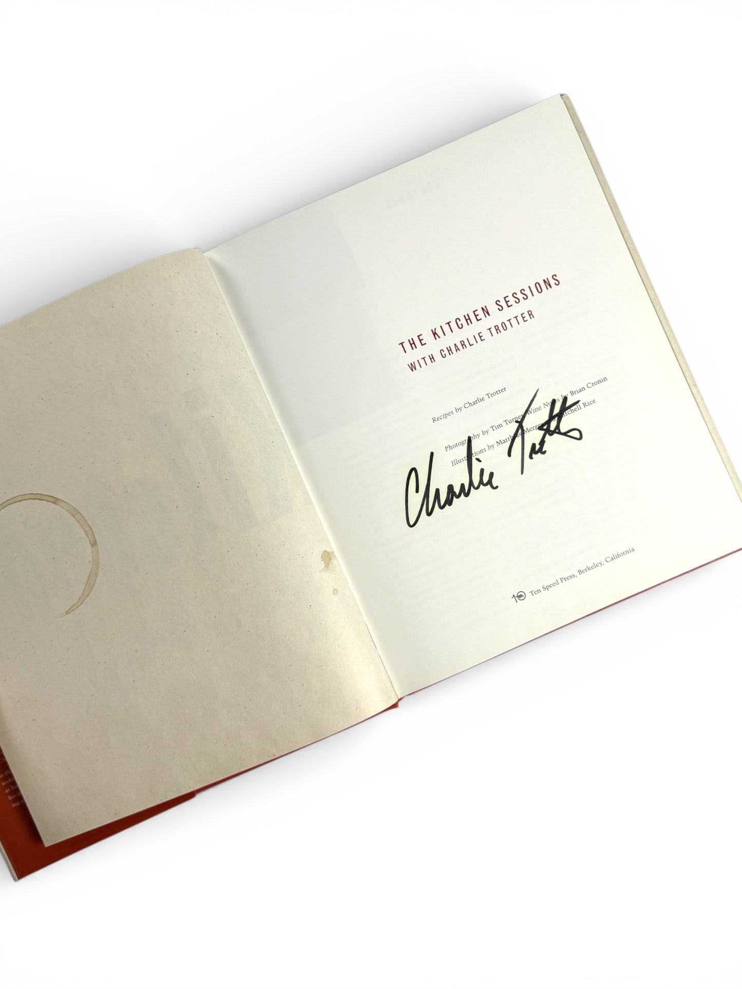 Signed - Charlie Trotter -The Kitchen Sessions With Charlie Trotter