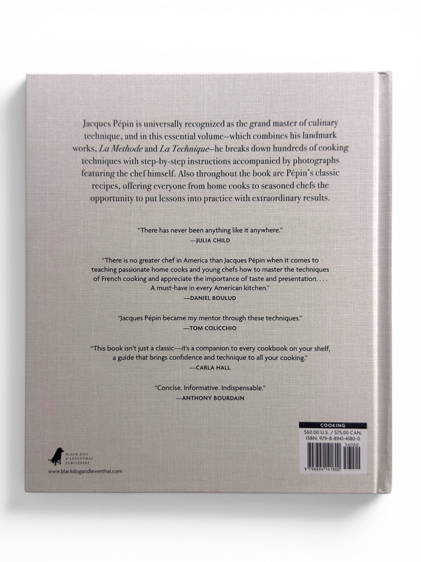 Signed - Jacques Pepin’s Complete Techniques 50th Anniversary Edition - First Edition Thus