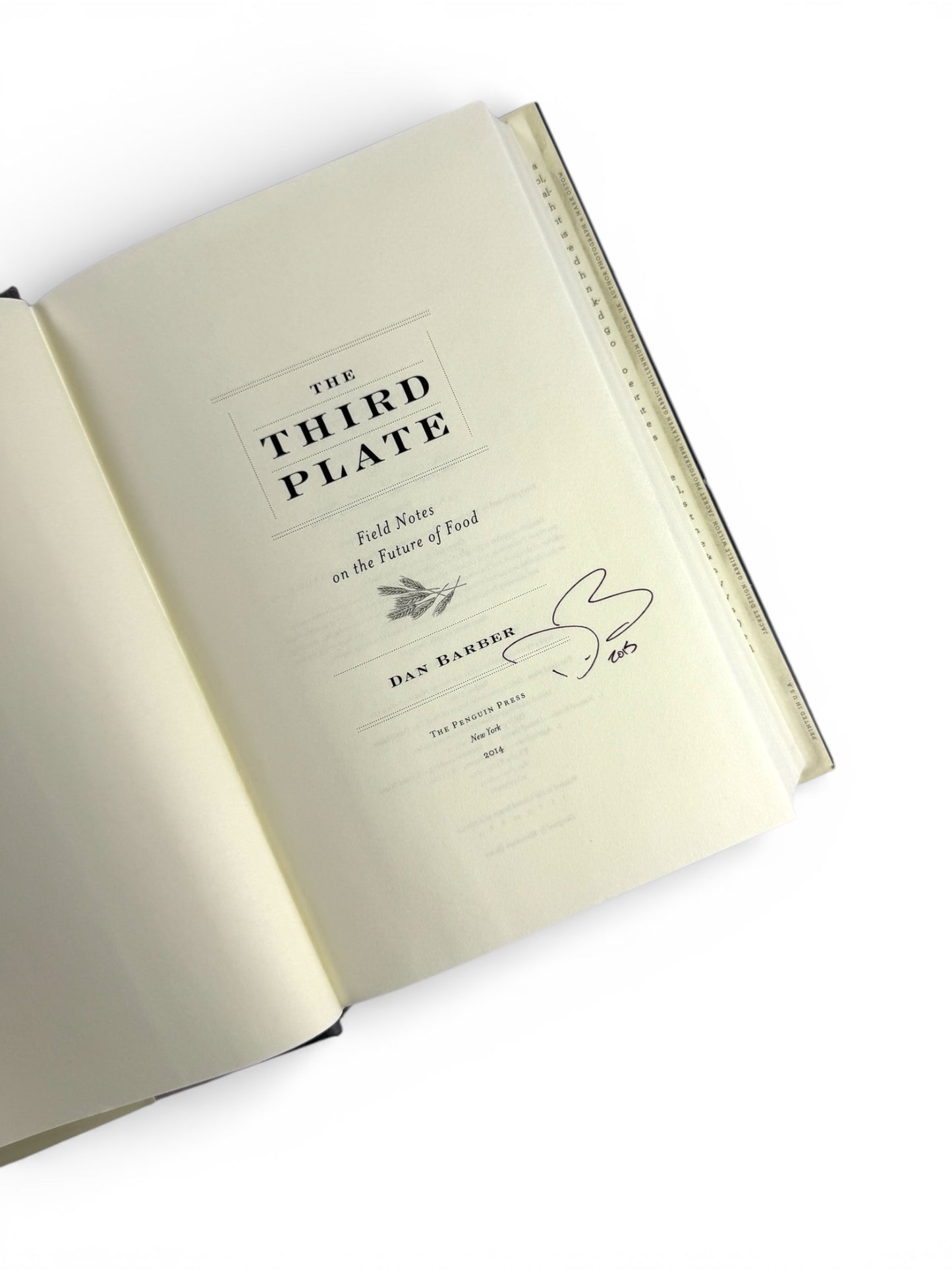Signed - Dan Barber - The Third Plate