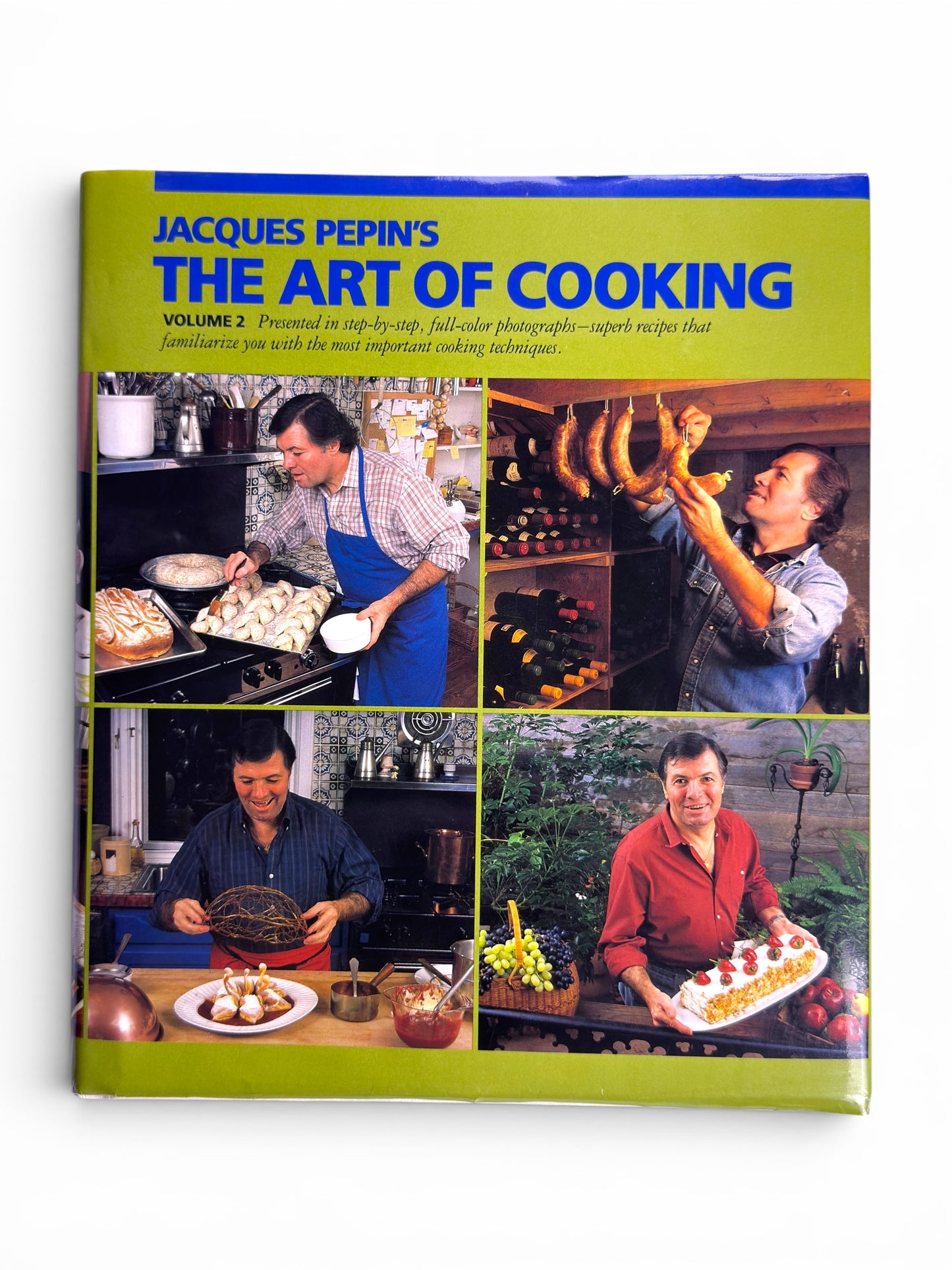 Jacques Pepin's The Art of Cooking 2 Volume First Edition Set - Vol. 1 Inscribed by Jacques Pepin