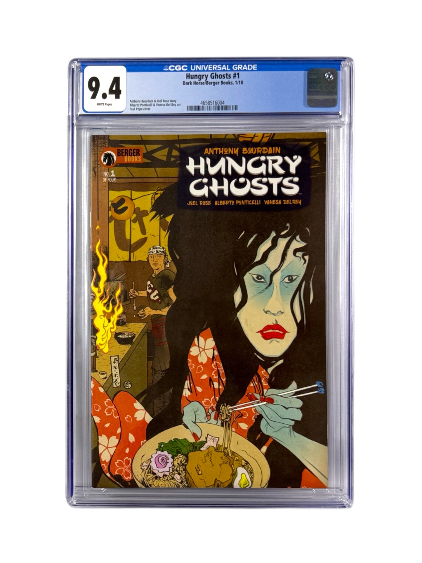 Hungry Ghosts #1 Comic Book CGC Graded 9.4
