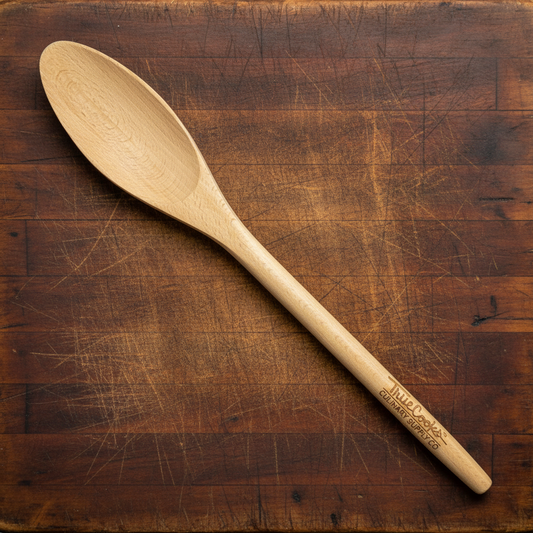 18" Teak Heavy Wood Spoon